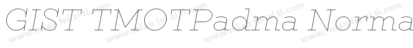 GIST TMOTPadma Normal字体转换